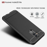 Husa pentru Huawei Mate 20 Lite, Techsuit Carbon Silicone, negru