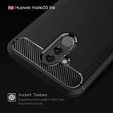 Husa pentru Huawei Mate 20 Lite, Techsuit Carbon Silicone, negru