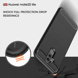 Husa pentru Huawei Mate 20 Lite, Techsuit Carbon Silicone, negru