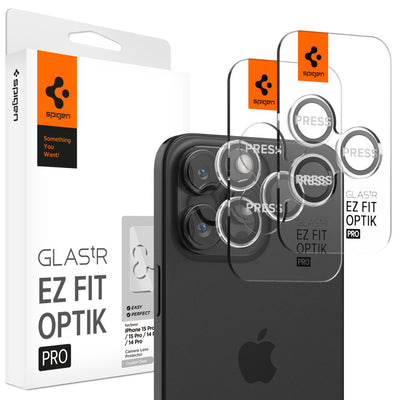 Folie de protectie pentru iPhone 14 Pro, Spigen (2 pack) Optik.tR EZ Fit Pro Camera Glass (AGL06914)