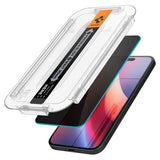 Folie de protectie pentru iPhone 15, Spigen (2 pack) Glas.tR EZ-FIT (AGL06905)