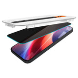 Folie de protectie pentru iPhone 15, Spigen (2 pack) Glas.tR EZ-FIT (AGL06905)