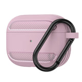 Husa casti pentru AirPods 3, Techsuit Carbon Silicone, gri