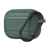 Husa casti pentru AirPods 3, Techsuit Carbon Silicone, gri