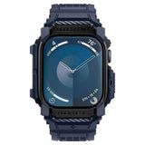 Curea pentru Apple Watch 10 46mm, Spigen Rugged Armor Pro (ACS08606), bleumarin
