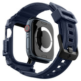 Curea pentru Apple Watch 10 46mm, Spigen Rugged Armor Pro (ACS08606), bleumarin