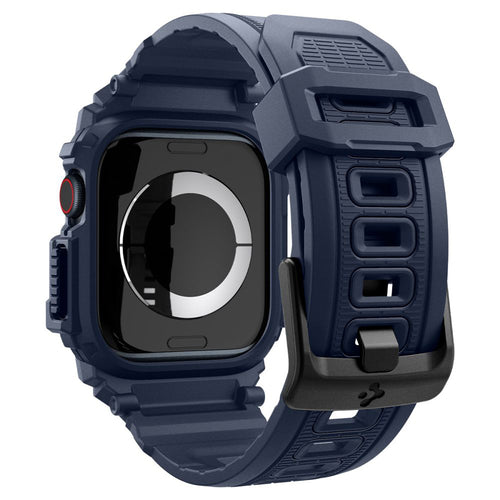 Curea pentru Apple Watch 10 46mm, Spigen Rugged Armor Pro (ACS08606), bleumarin