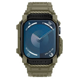 Curea pentru Apple Watch 10 46mm, Spigen Rugged Armor Pro (ACS08608), kaki