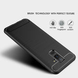 Husa pentru Samsung Galaxy A6 Plus 2018, Techsuit Carbon Silicone, negru