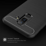 Husa pentru Samsung Galaxy A6 Plus 2018, Techsuit Carbon Silicone, negru