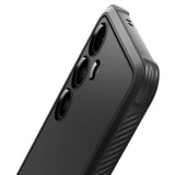 Husa pentru Samsung Galaxy S24 FE, Spigen Rugged Armor (ACS08578), negru