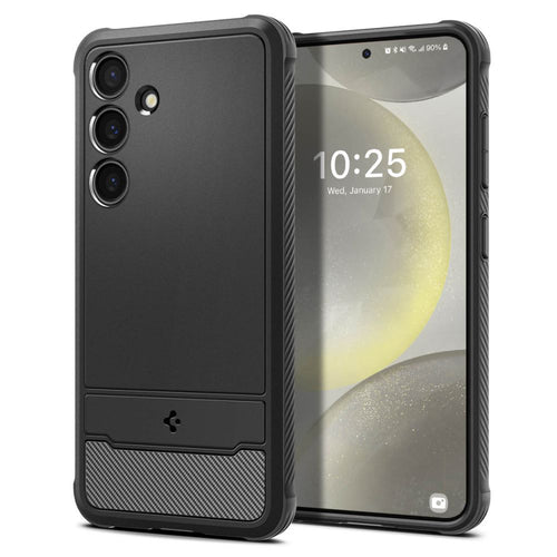 Husa pentru Samsung Galaxy S24 FE, Spigen Rugged Armor (ACS08578), negru