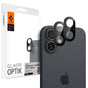Folie de protectie pentru iPhone 16, Spigen (2 pack) Optik.tR Camera Glass (AGL07922)
