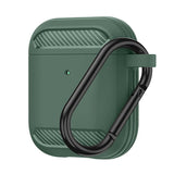 Husa casti pentru AirPods Pro 1/2, Techsuit Carbon Silicone, gri