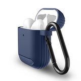 Husa casti pentru AirPods Pro 1/2, Techsuit Carbon Silicone, gri