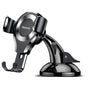 Suport auto Baseus Osculum (Suyl-XP0S), Gravity Prindere pentru Bord, Parbriz, 360A° Rotativ, Ventuza Clema, negru;argintiu