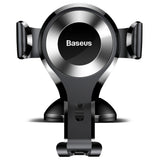 Suport auto Baseus Osculum (Suyl-XP0S), Gravity Prindere pentru Bord, Parbriz, 360A° Rotativ, Ventuza Clema, negru;argintiu