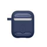 Husa casti pentru AirPods Pro 1/2, Techsuit Carbon Silicone, gri