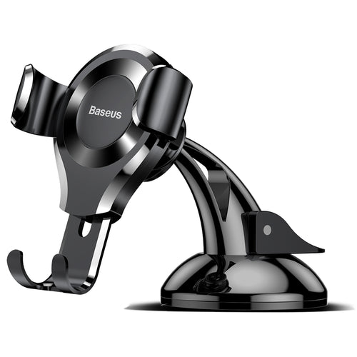 Suport auto Baseus Osculum (Suyl-XP01), Gravity Prindere pentru Bord, Parbriz, 360A° Rotativ, Ventuza Clema, negru