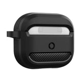 Husa casti pentru AirPods 3, Techsuit Carbon Silicone, gri
