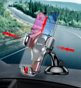 Suport auto Baseus Osculum (Suyl-XP01), Gravity Prindere pentru Bord, Parbriz, 360A° Rotativ, Ventuza Clema, negru