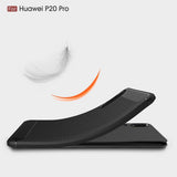 Husa pentru Huawei P20 Pro, Techsuit Carbon Silicone, negru