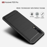Husa pentru Huawei P20 Pro, Techsuit Carbon Silicone, negru