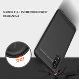 Husa pentru Huawei P20, Techsuit Carbon Silicone, negru