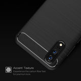 Husa pentru Huawei P20, Techsuit Carbon Silicone, negru