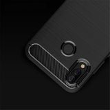 Husa pentru Huawei P20 Lite, Techsuit Carbon Silicone, negru