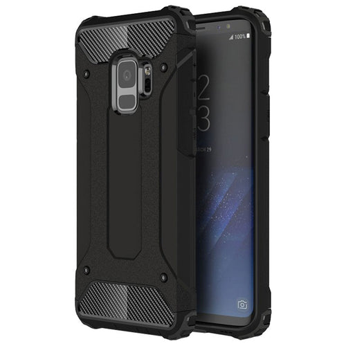 Husa pentru Samsung Galaxy S9, Techsuit Hybrid Armor, negru