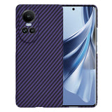 Husa pentru OPPO Reno10, Techsuit Carbonite FiberShell, cyan