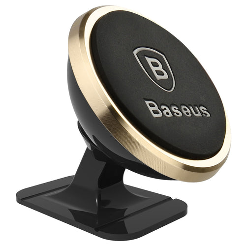Suport auto Baseus 360° Degree (SUCX140015), Prindere magnetica pentru Bord, Parbriz, auriu