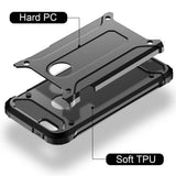 Husa pentru iPhone 5/ 5s/ SE, Techsuit Hybrid Armor, negru