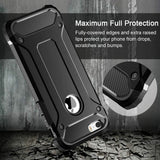 Husa pentru iPhone 5/ 5s/ SE, Techsuit Hybrid Armor, negru