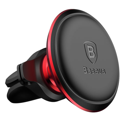 Suport auto Baseus Sugx-A09 (C40141201913-00), Prindere magnetica pentru Grila ventilatie, 360A° Rotatie, cu Cablu Suport, rosu