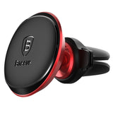 Suport auto Baseus Sugx-A09 (C40141201913-00), Prindere magnetica pentru Grila ventilatie, 360A° Rotatie, cu Cablu Suport, rosu