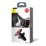 Suport auto Baseus Sugx-A09 (C40141201913-00), Prindere magnetica pentru Grila ventilatie, 360A° Rotatie, cu Cablu Suport, rosu