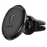 Suport auto Baseus (C40141201113-00), Prindere magnetica pentru Grila ventilatie, 360A° Rotatie, cu Cablu Suport, Negru