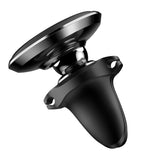 Suport auto Baseus (C40141201113-00), Prindere magnetica pentru Grila ventilatie, 360A° Rotatie, cu Cablu Suport, Negru