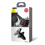 Suport auto Baseus (C40141201113-00), Prindere magnetica pentru Grila ventilatie, 360A° Rotatie, cu Cablu Suport, Negru
