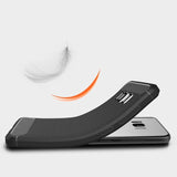 Husa pentru Samsung Galaxy S8, Techsuit Carbon Silicone, negru