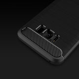 Husa pentru Samsung Galaxy S8 Plus, Techsuit Carbon Silicone, negru