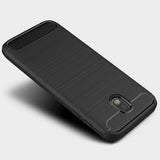Husa pentru Samsung Galaxy J7 2017, Techsuit Carbon Silicone, negru