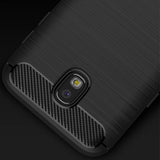 Husa pentru Samsung Galaxy J7 2017, Techsuit Carbon Silicone, negru