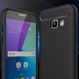Husa pentru Samsung Galaxy A5 2017, Techsuit Carbon Silicone, negru