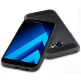 Husa pentru Samsung Galaxy A5 2017, Techsuit Carbon Silicone, negru