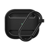 Husa casti pentru AirPods 3, Techsuit Carbon Silicone, gri