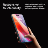 Folie de protectie pentru iPhone 16 Pro, Spigen Glas.tR EZ-FIT (AGL07935)