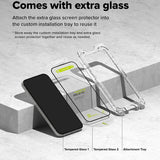 Folie de protectie pentru iPhone 15 Plus, Ringke Easy Slide Tempered Glass (2 pack)